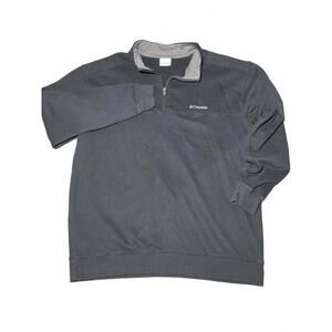 Columbia Men’s Quarter-Zip Fleece Pullover - XXL Black and Tan Gorpcore